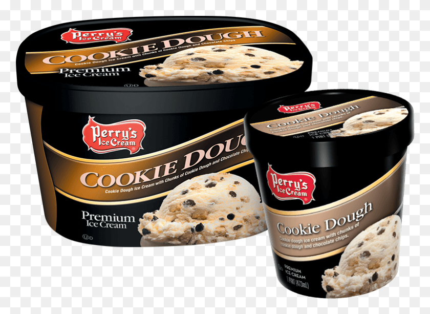 782x555 Cookie Dough Perry39s Ice Cream Pints, Food, Dessert, Tin HD PNG Download