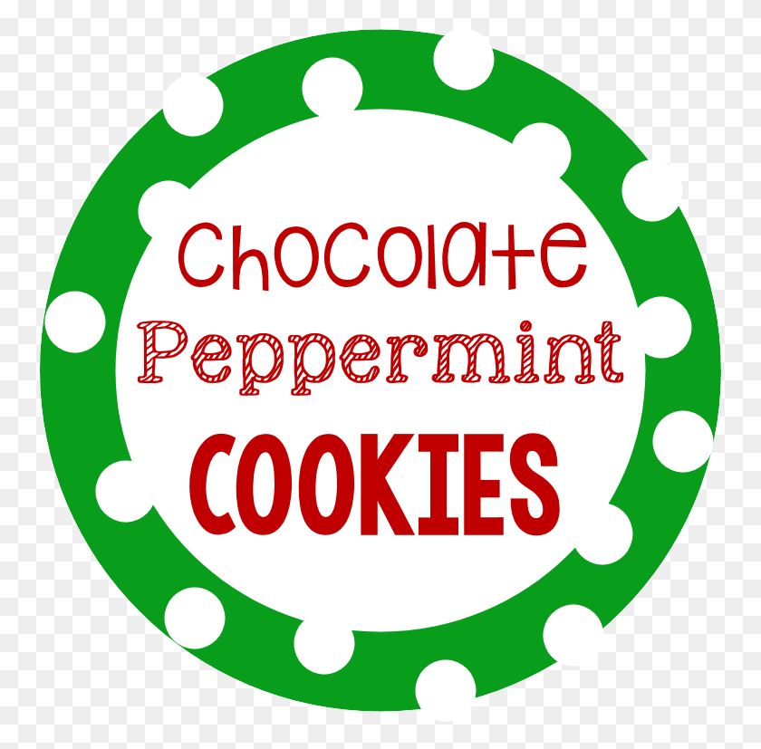 753x767 Descargar Png Mezcla De Galletas En Un Frasco Etiquetas De Regalo Imprimibles Chocolate Peppermint Cookies Etiqueta, Texto, Logotipo, Símbolo Hd Png