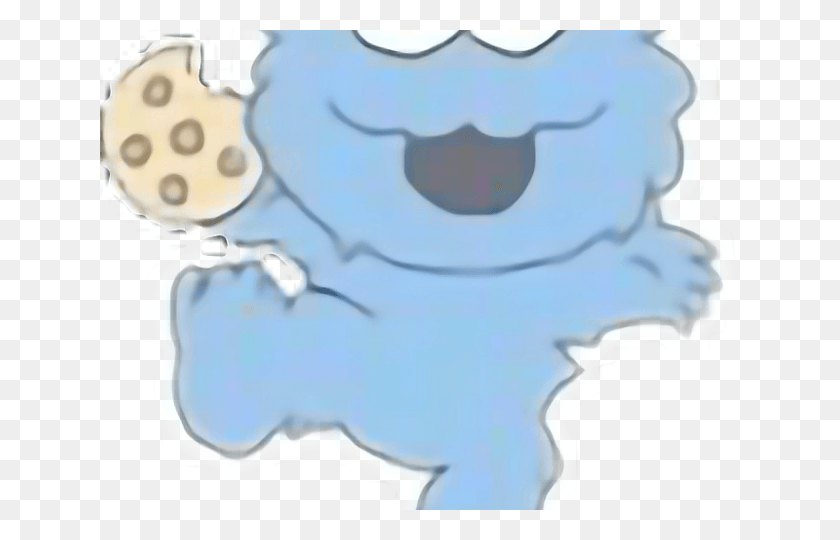 640x480 Cookie Monster Clipart Kawaii Cookie Monster, Dientes, Boca, Labio Hd Png