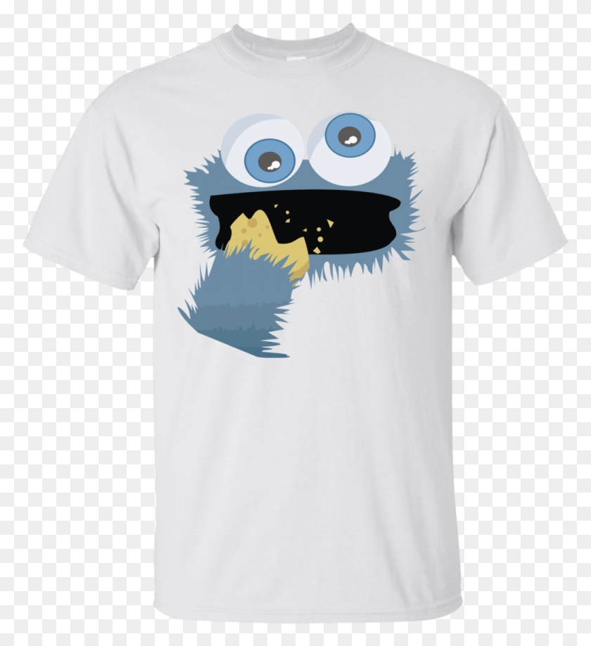 1039x1144 Cookie Monster Muppet Sesame Street Men39s T Shirt Supernatural And Scooby Doo, Clothing, Apparel, T-shirt HD PNG Download