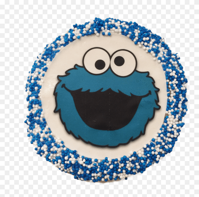 1128x1117 Cookie Monster Sugar Cookies With Nonpareils Cake, Birthday Cake, Dessert, Food HD PNG Download
