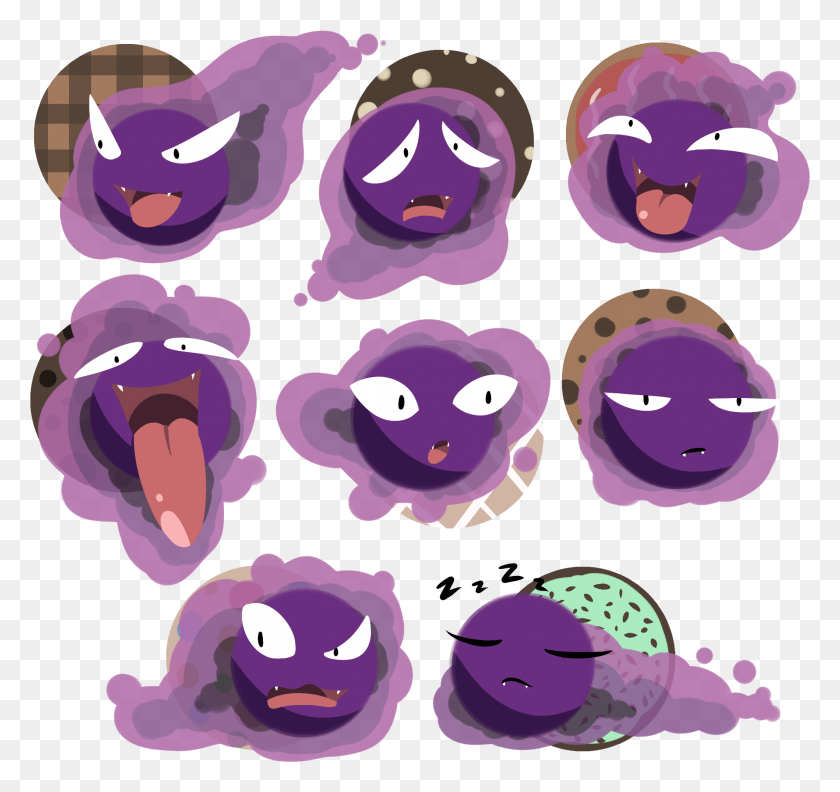 2119x1991 Cookie The Gastly Cartoon, Purple, Plant, Vegetable HD PNG Download