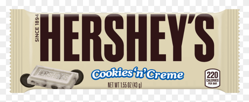 1179x432 Cookies 39n39 Creme Candy Bars Hershey White Chocolate, Text, Word, Label HD PNG Download