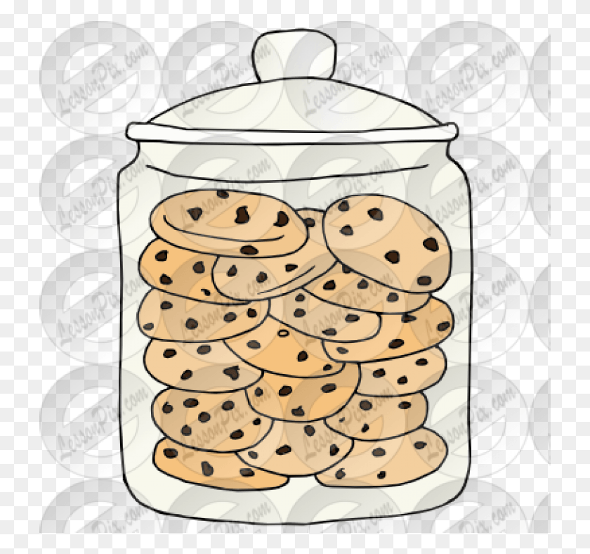 728x728 Cookies Jar Clipart, Food, Dessert, Cream HD PNG Download