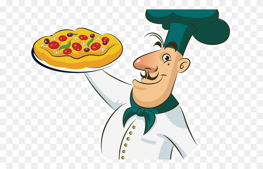640x480 Cooking Clipart Pizza Chef Pizza Chef Vector, Food HD PNG Download
