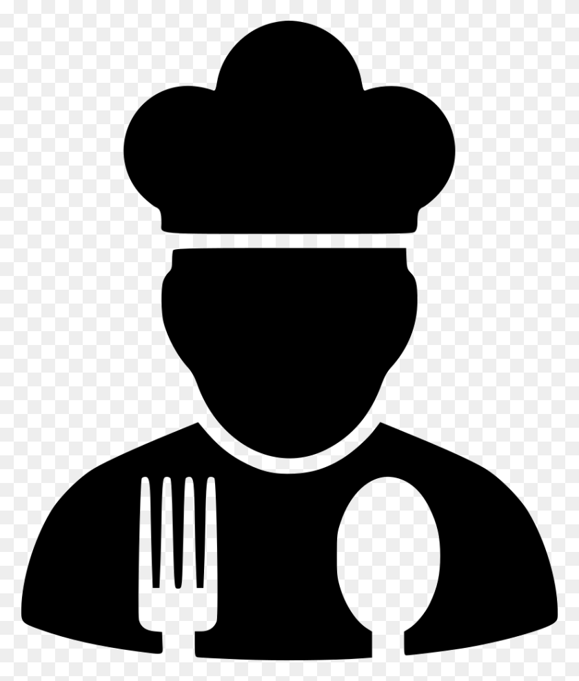 824x980 Cooking Icon Chef Logo Silhouette, Stencil, Symbol HD PNG Download