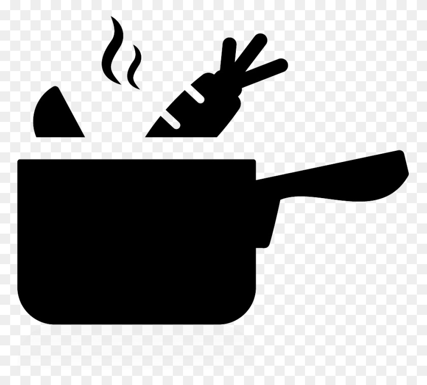 922x826 Cooking Icon Cooking Icon Black And White, Bow, Text, Stencil HD PNG Download
