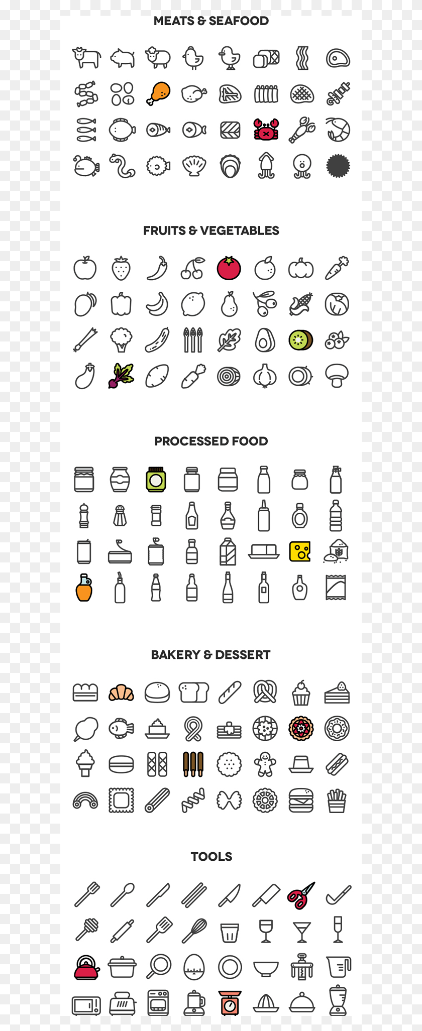 601x1993 Cooking Icons On Behance Bullet Journal Cooking Icons, Text, Menu, Beverage HD PNG Download