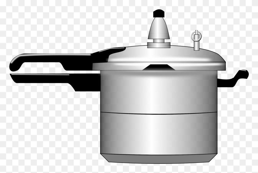 2401x1553 Cooking Pan Clipart Pressure Cooker Pressure Cooker Clipart Black And White, Appliance, Slow Cooker, Steamer HD PNG Download
