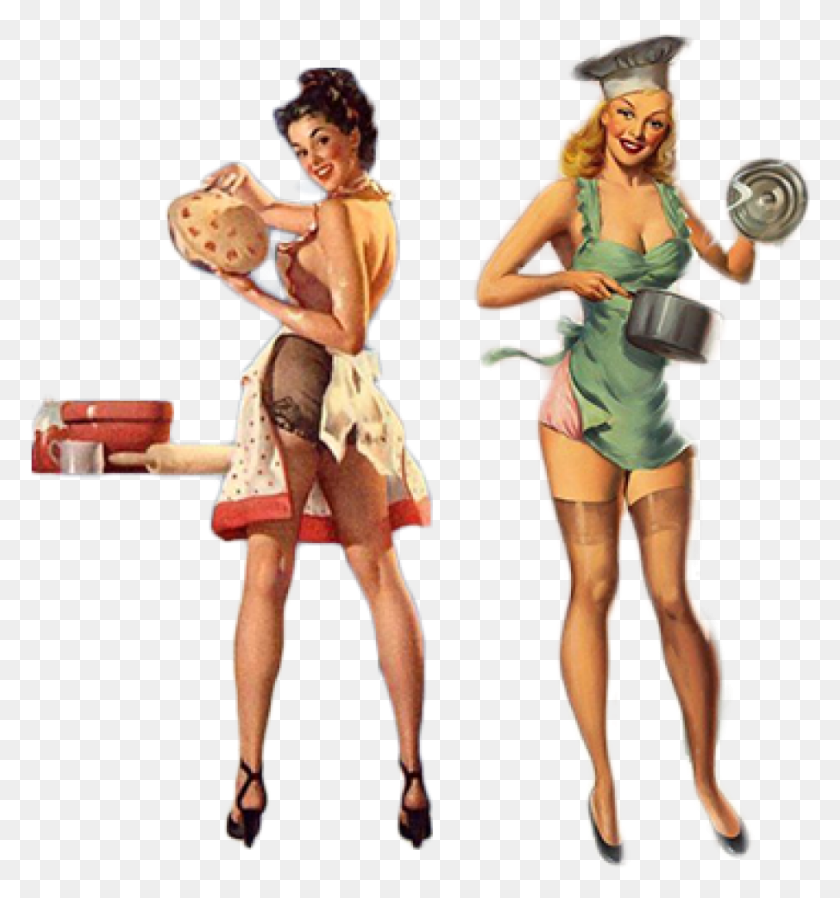904x972 Cooking Pin Up Pie, Person, Human, Clothing HD PNG Download
