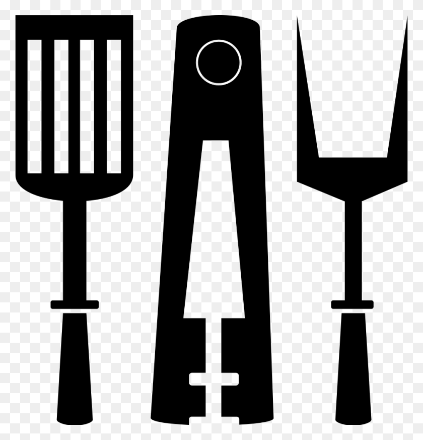 940x980 Cooking Utensils Svg Icon Free Bbq Tool Cartoon, Fork, Cutlery HD PNG Download