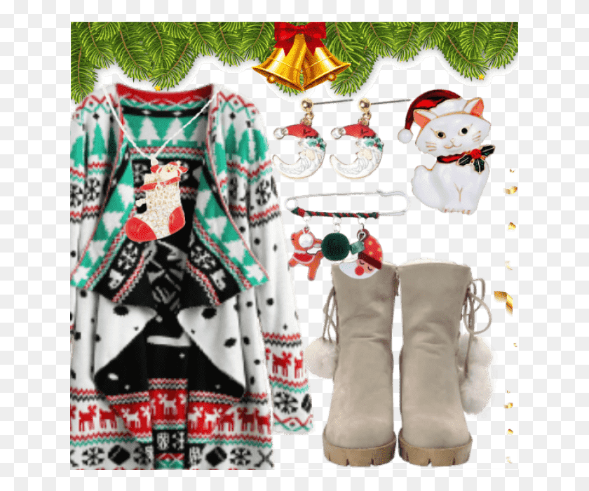 640x640 Cool Christmas Must Have Outfit Funny Christmas Accessories Christmas Ornament, Clothing, Apparel, Applique HD PNG Download