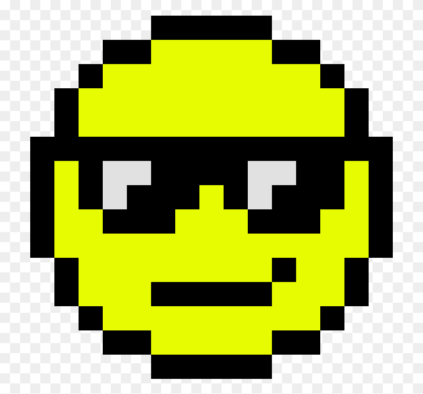 721x721 Cool Emoji Pixel Art Emoji, First Aid, Pac Man HD PNG Download