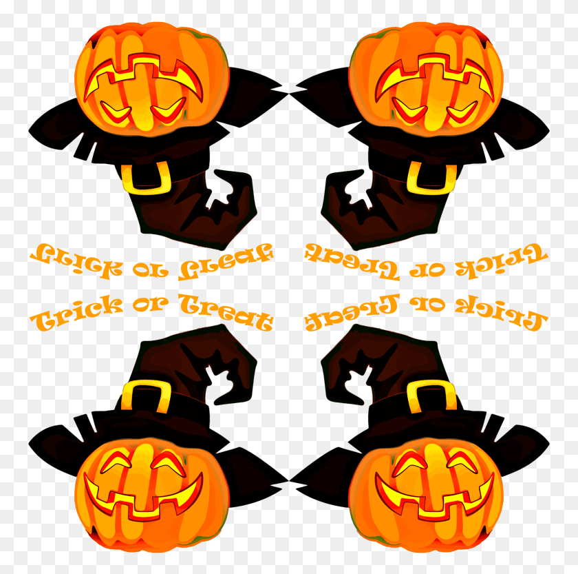 759x773 Cool Jack O Lantern Cartoon, Halloween, Hand, Poster HD PNG Download