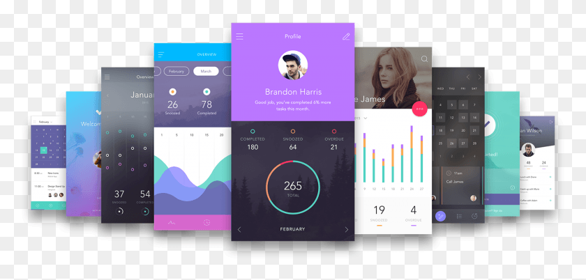 1430x628 Cool Photoshop Designs App Ui Mockup Psd, Person, Human, Text Hd Png Download