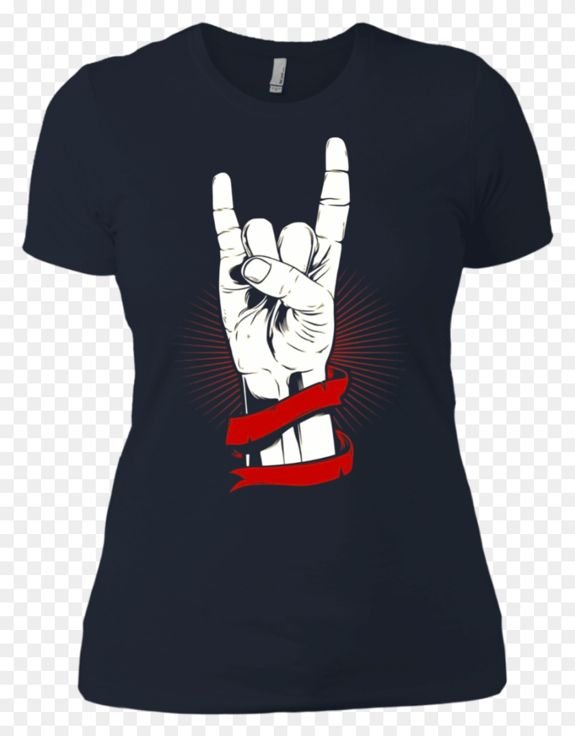 879x1144 Cool Rock Hand T Shirt Amp Hoodie Active Shirt, Clothing, Apparel, Pillow HD PNG Download