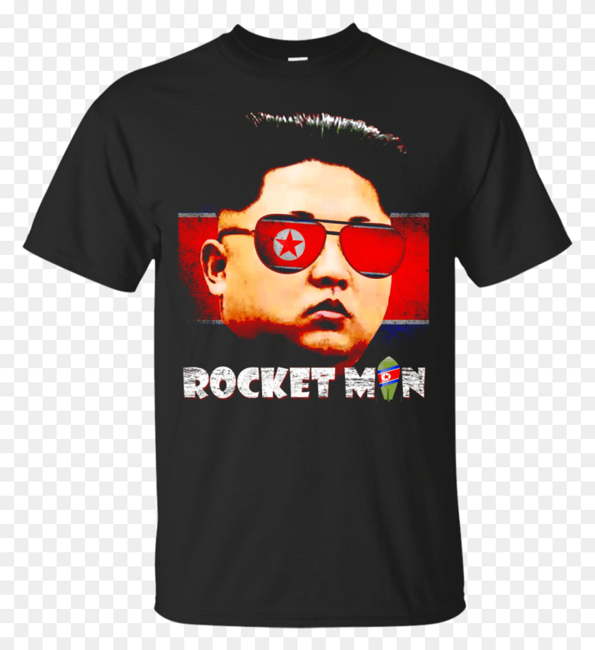 1039x1143 Cool Rocket Man Kim Jong Un Funny Christmas T Shirts Say Merry Christmas God Bless America, Clothing, Apparel, Sunglasses HD PNG Download