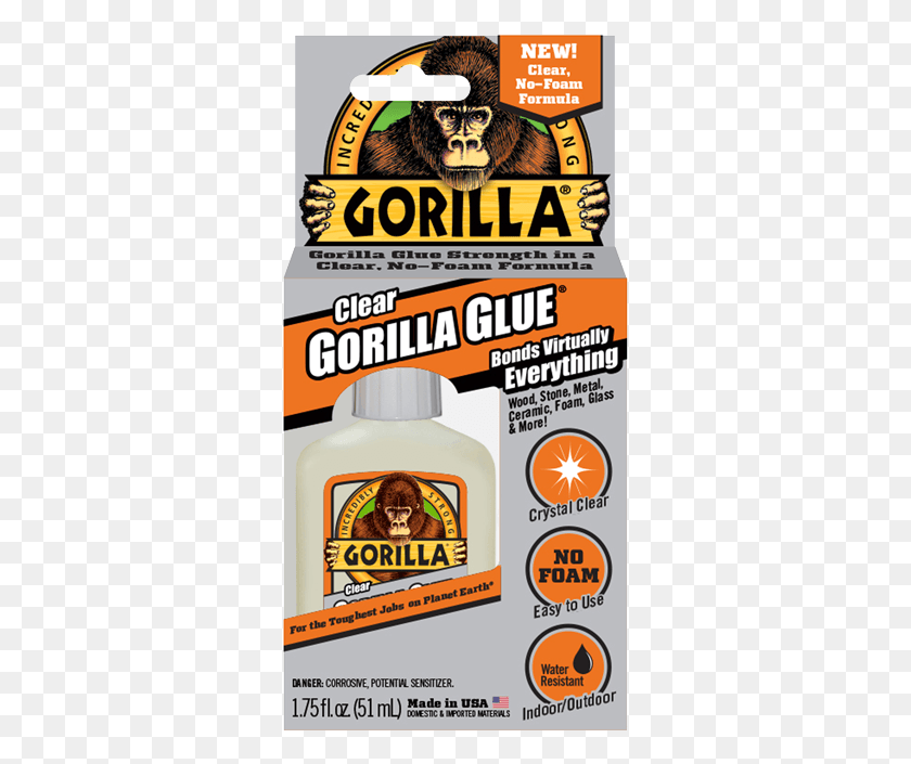319x645 Descargar Png Cool Tool Amp Revisión De Producto Clear Gorilla Glue, Botella, Etiqueta, Texto Hd Png