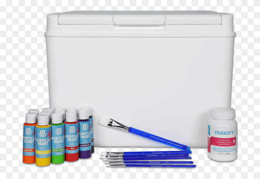 701x521 Coolersbyu Complete Cooler Painting Kit Includes Everything Box, Furniture, Paint Container, Cabinet HD PNG Download