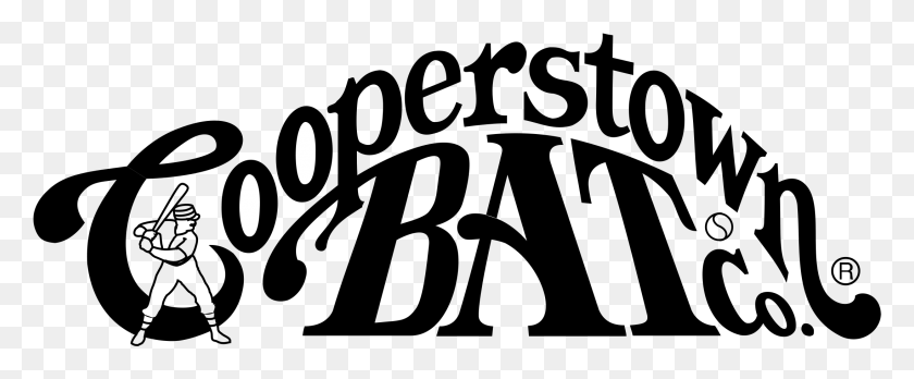 2191x811 Cooperstown Bat Logo Transparent Bat, Outdoors, Nature, Astronomy HD PNG Download