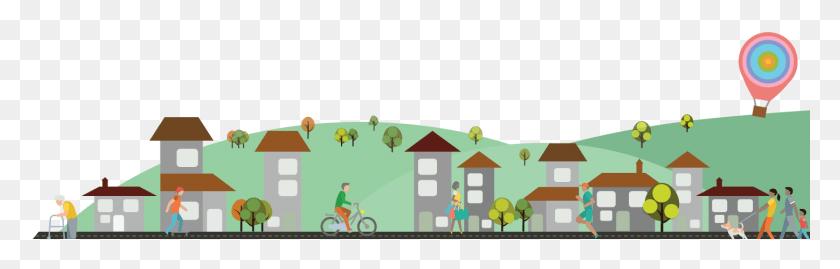 1447x389 Coordinate Care Across A Community Of Providers With House, Person, Human, Bicycle HD PNG Download