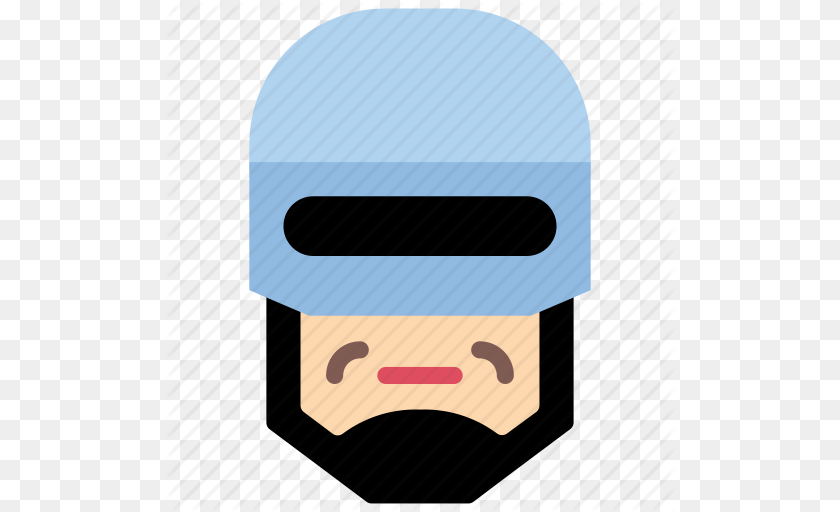 512x512 Cop Droid Robocop Robot Robots Icon Transparent PNG