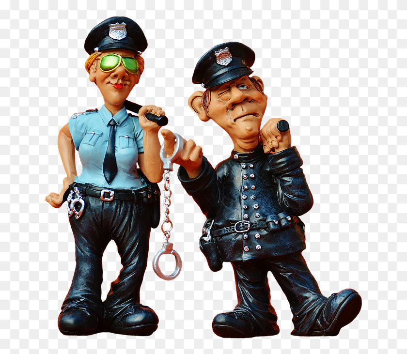 661x671 Полицейские Коллеги-Полицейские Забавная Фигура Первый Информационный Отчет Полиции, Человек, Человек, Одежда Hd Png Скачать