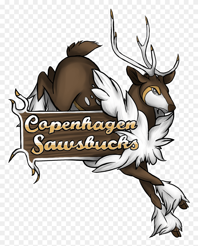 1554x1964 Copenhagen Sawsbucks Cartoon, Animal, Deer, Wildlife HD PNG Download