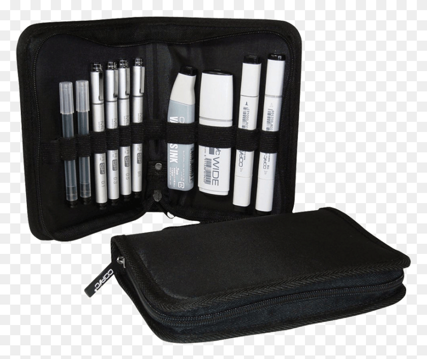 850x706 Copic Black Ink Pro Liner Set Copic Pro Wallet, Furniture, Cosmetics, First Aid HD PNG Download