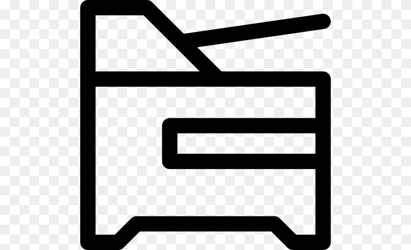 512x512 Copier Icon, Electronics Sticker PNG