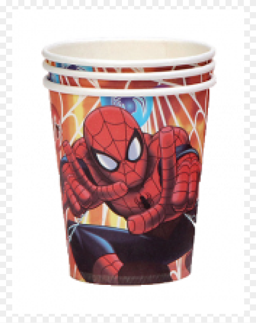 762x1001 Copo De Papel Descartvel Hombre P Aniversrio10 Spider Man, Cup, Coffee Cup, Helmet HD PNG Download