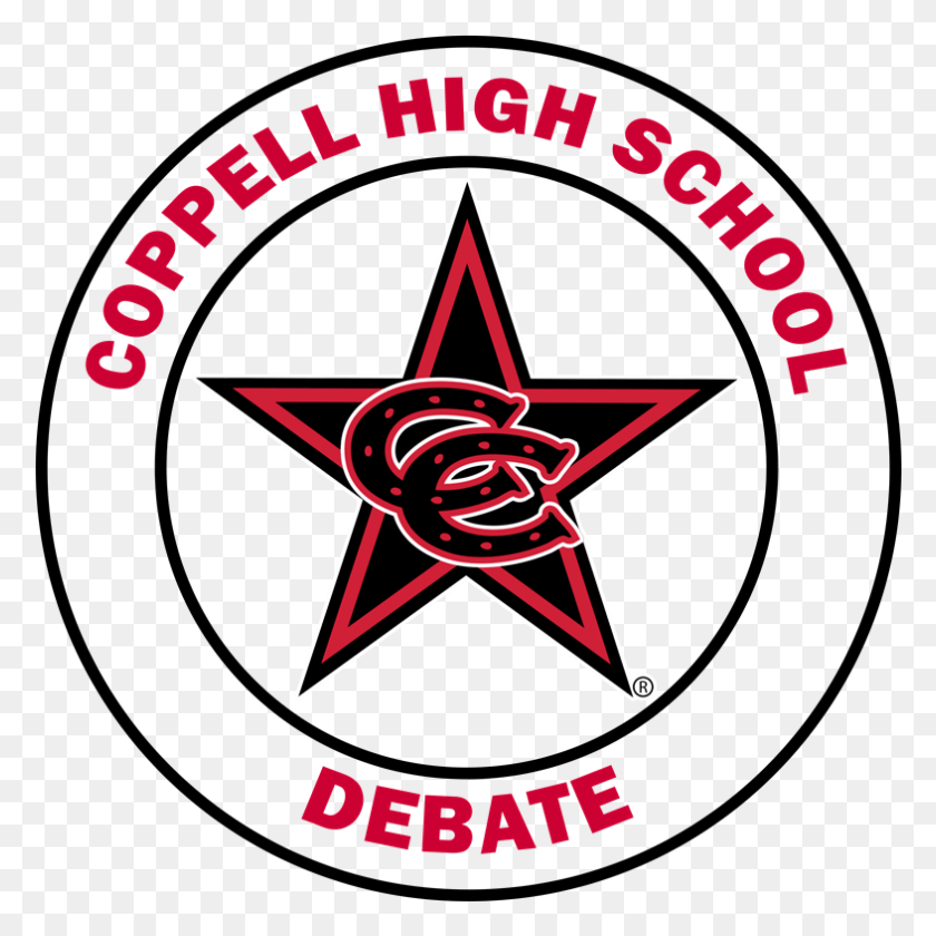786x786 Coppell Debate Logo Coppell High School, Symbol, Star Symbol, Poster HD PNG Download