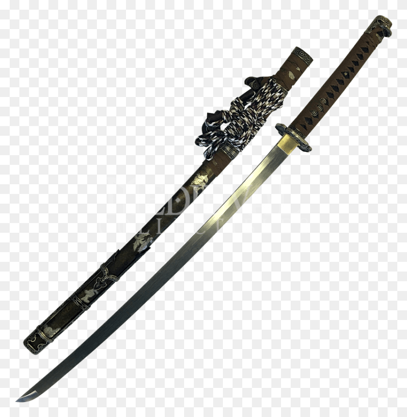829x851 Copper Flower Damascus Katana Copper Katana, Sword, Blade, Weapon HD PNG Download