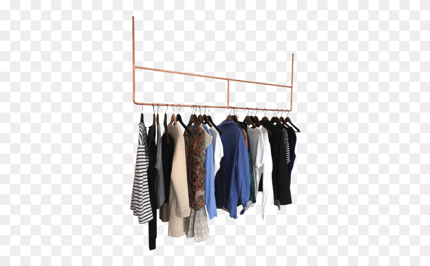 334x460 Copper Hanger Large Stand Abito Soffitto, Furniture, Indoors, Closet Descargar Hd Png