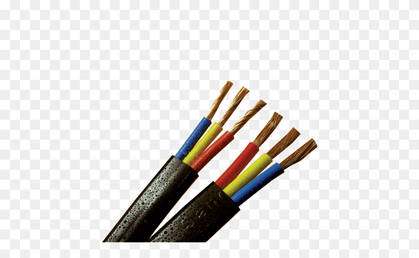 434x457 Copper Leads Gauge Submersible Flat Cable, Wire HD PNG Download