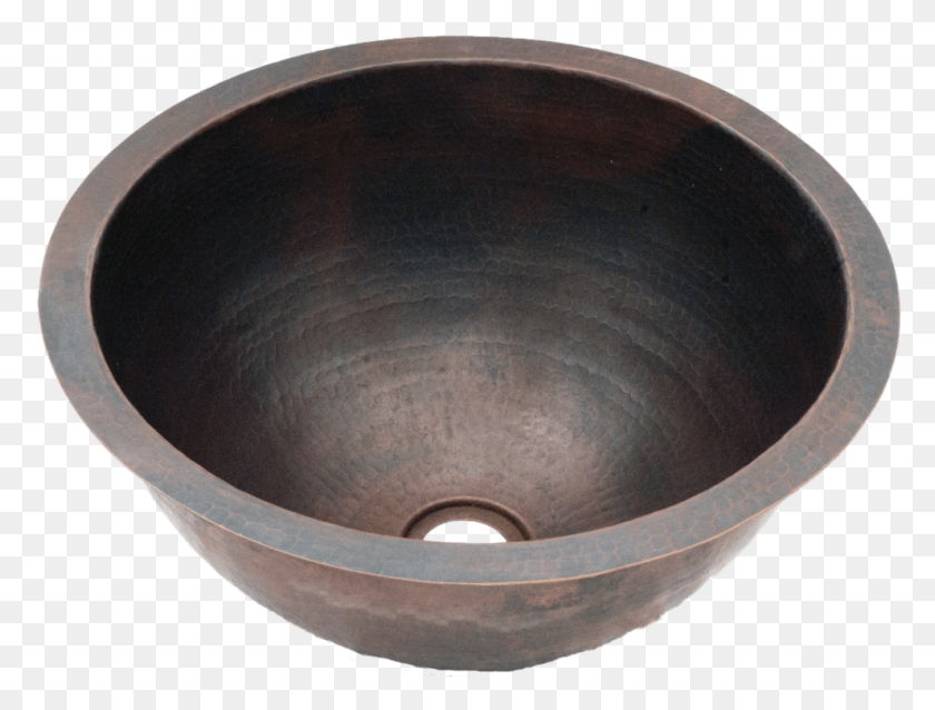 992x736 Copper Potter 17 Inch Diameter Hammered Round Deep Bathroom Sink, Bowl, Mixing Bowl, Hole Descargar Hd Png