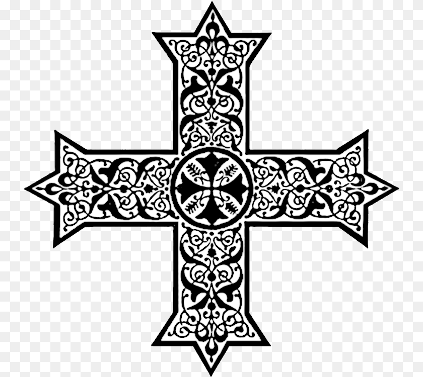 748x750 Coptic Crosses In Liturgical Colors Christian Clip Coptic Cross Symbol Clipart PNG