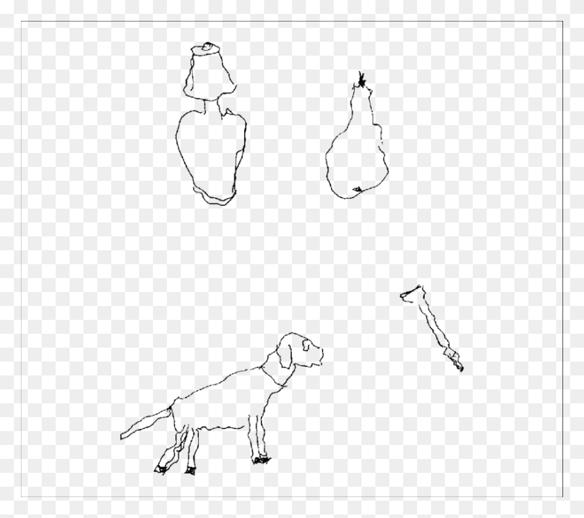 850x747 Copying A Drawing Of A Lamp A Pear A Dog And A Sketch, Gray, World Of Warcraft HD PNG Download