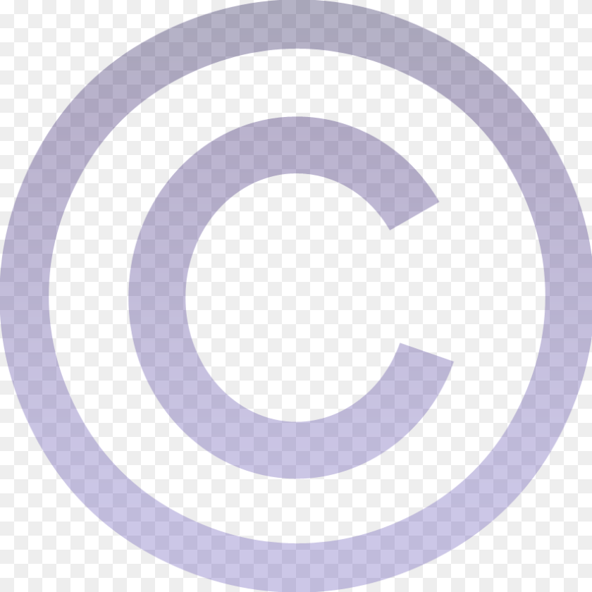 Copyright Blue, Purple, Lighting Sticker PNG