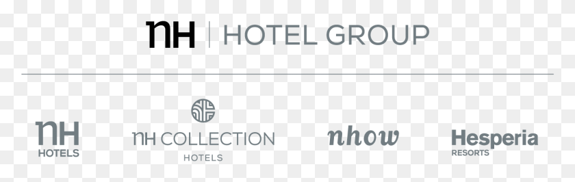 1303x345 Copyright Nh Hotel Group Logo Nh Hotel Group Brands Nh Collection, Text, Clothing, Apparel HD PNG Download