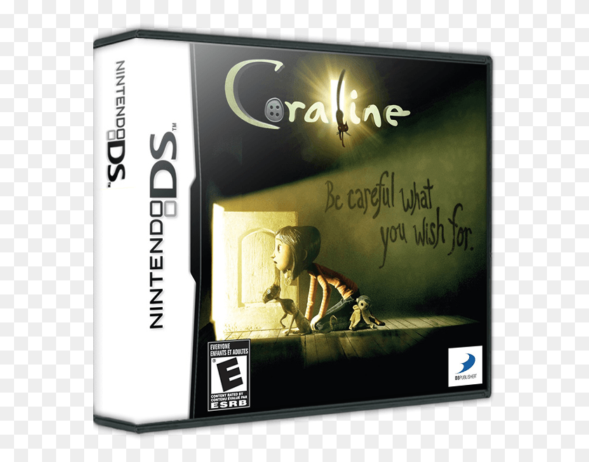 576x599 Coraline Box 3d Nightmare Before Christmas Video Game, Text, Person, Human HD PNG Download