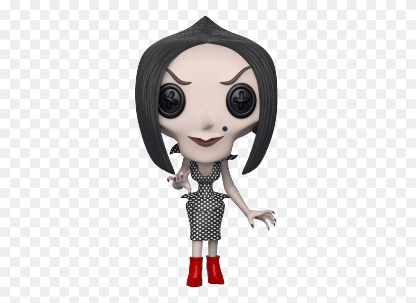 297x553 Coraline Clipart Background Other Mother Funko Pop, Doll, Toy, Person HD PNG Download