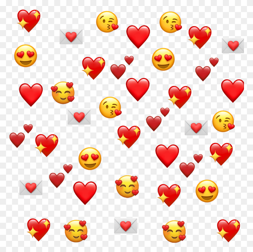 997x994 Corazon Corazones Emoji Rojo Red Amor Love Emojis De Corazones, Шар, Сердце, Воздушный Шар Png Скачать