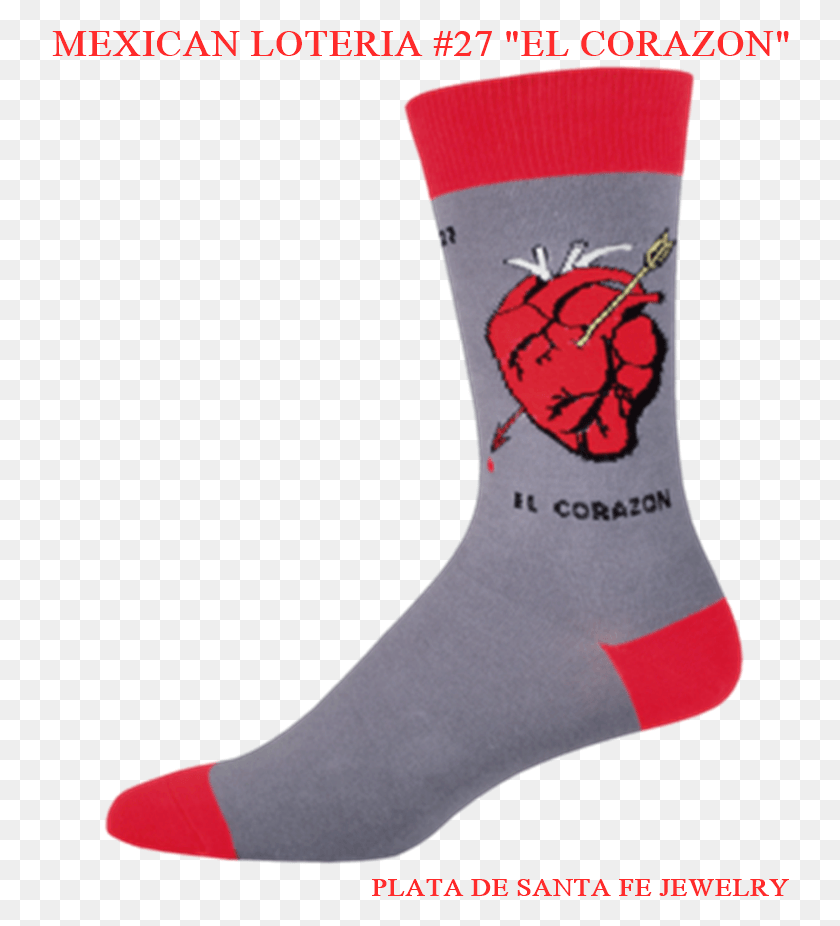 738x866 Corazon Sock, Clothing, Apparel, Shoe HD PNG Download