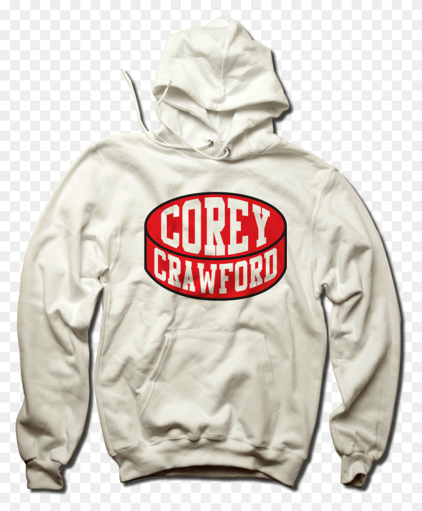 891x1093 Corey Crawford Red Puck Sweatshirt, Clothing, Apparel, Sweater HD PNG Download