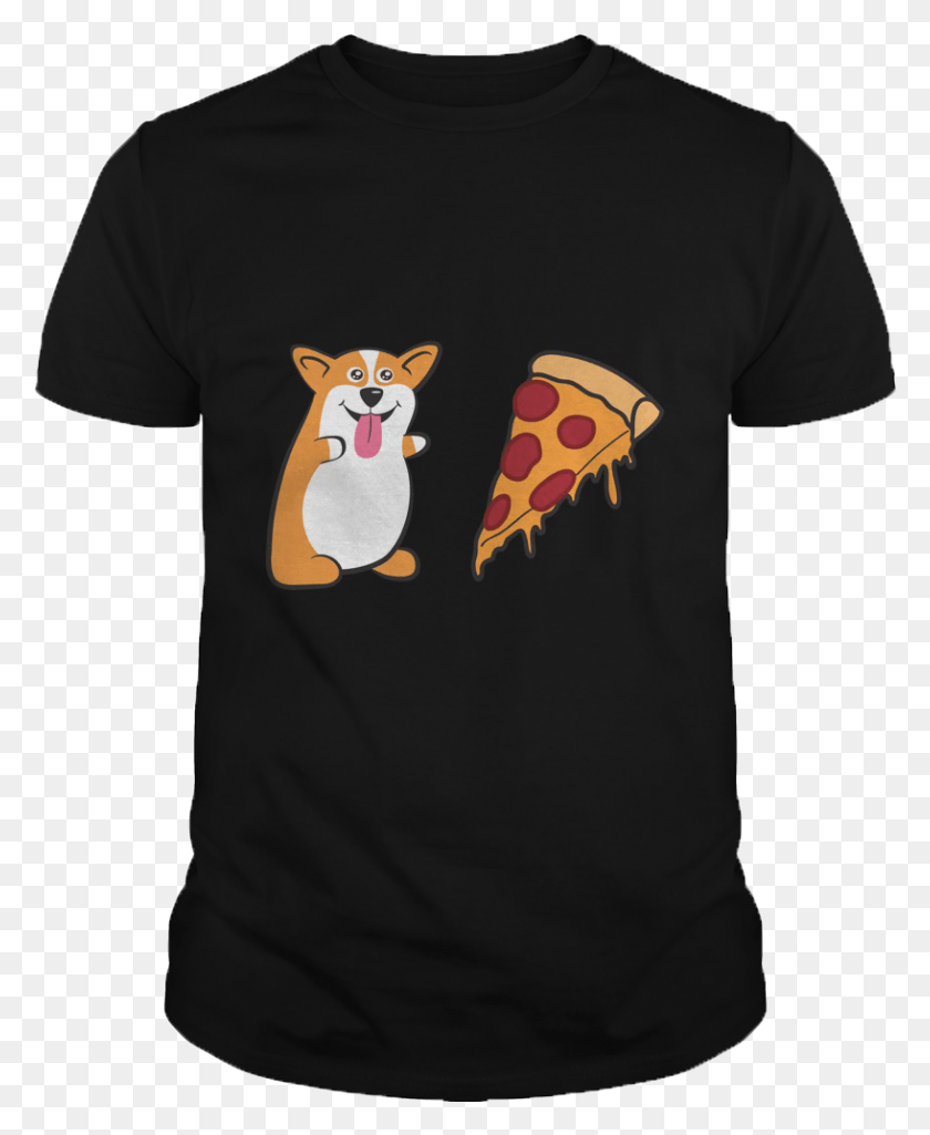 817x1011 Corgi Y Pizza, Ropa, Ropa, Camiseta Hd Png