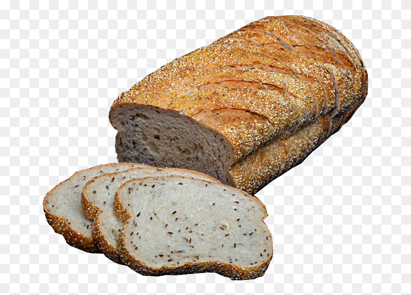 667x544 Кукурузный Ржаной Ломтик Цельнозернового Хлеба, Еда, Хлебный Хлеб, Французский Хлеб Png Скачать