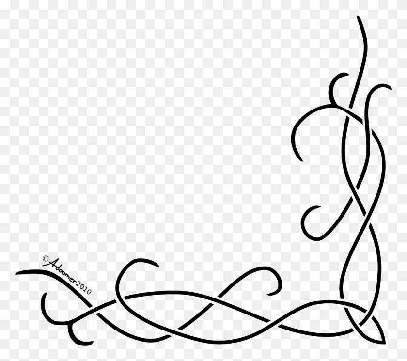 1000x879 Corner Celtic Knot Pattern By Adoomer Border Design Drawing Simple, Text, Floral Design, Graphics Descargar Hd Png