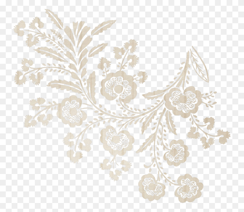 750x671 Corner Graphic Transparent Huge Freebie Lace Flower, Rug, Graphics HD PNG Download
