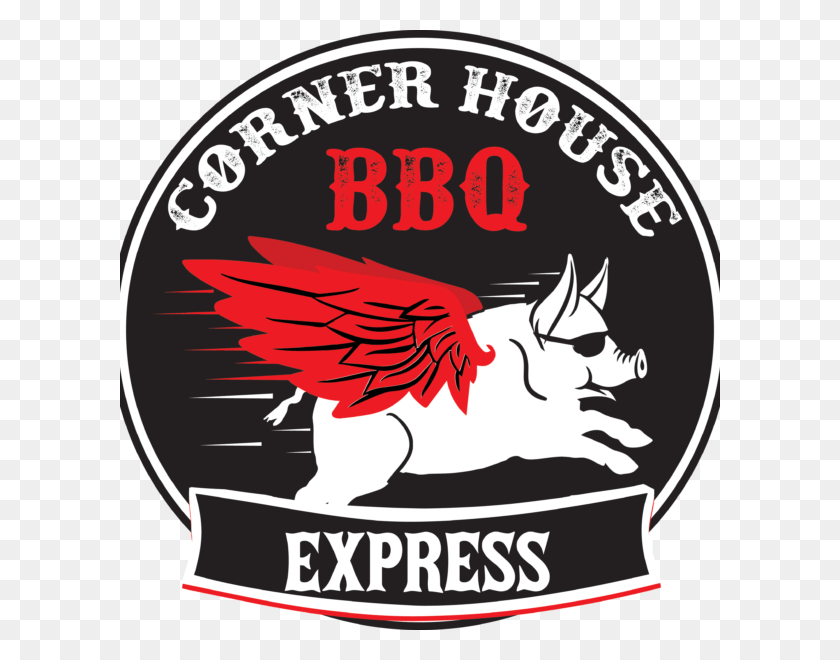 600x600 Corner House Bbq Запускает Новый 39Express39 Takeout Restaurant Эмблема, Логотип, Символ, Товарный Знак Hd Png Скачать